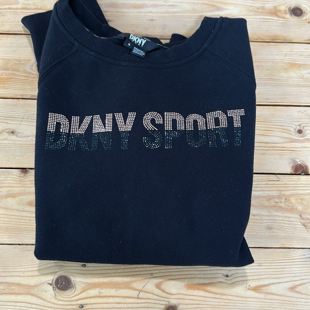 DKNY women’s  Sport Black Sweatshirt Sz S - Picture 6 of 6